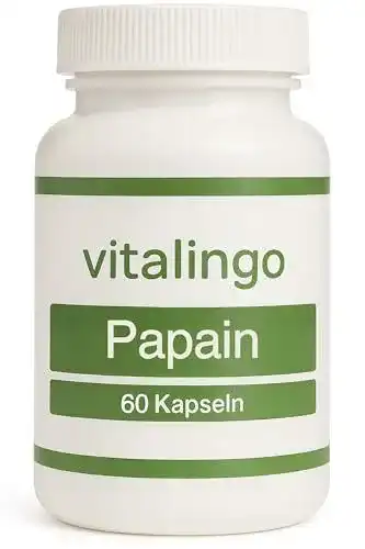 Papain Enzym Kapseln mit mindestens 35 Millionen USP units/g