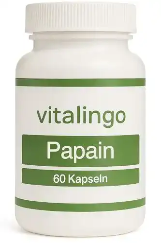 Papain Enzym Kapseln mit mindestens 35 Millionen USP units/g