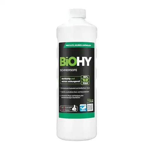Bio Schmierseife von OrganicMist 1l Flasche als Fußbodenreiniger