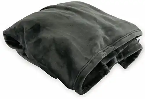 Kuscheldecke Dunlopillo Premium 150×200 cm in Platin grau