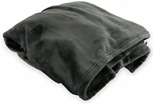Kuscheldecke Dunlopillo Premium 150×200 cm in Platin grau
