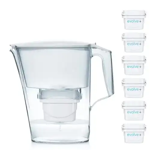 Wasserfilterkrug Aqua Optima Liscia mit 2,5 Litern Fassungsvermögen
