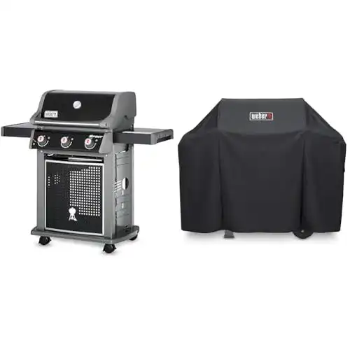 Weber Gasgrill Spirit E-310 Classic, Schwarz, 3 Edelstahlbrenner