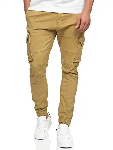 Cargohose Herren Indicode Alex aus Baumwolle mit 6 Taschen