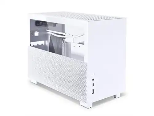 Mini-ITX-Gehäuse Lian Li Q58 Weiß mit PCIe 4.0 Riser Kabel