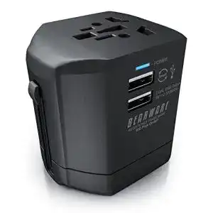 Reiseadapter mit USB von CSL-Computer für weltweiten Einsatz