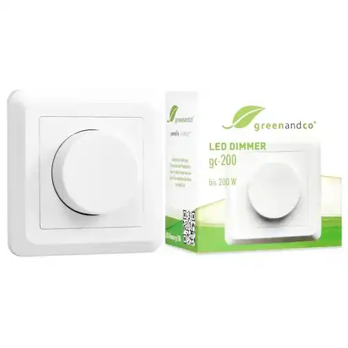 Led-Dimmer greenandco gc-200 für Unterputz-Installationen