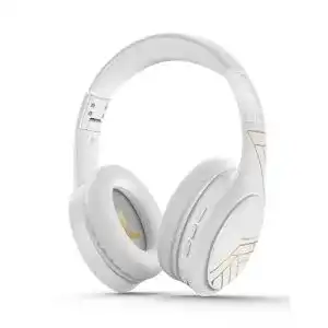 Powerlocus Bluetooth Kopfhörer Over Ear in Weiß mit Mikrofon und 60 Std. Akkulaufzeit