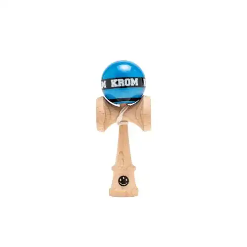 Kendama Krom Mikro Dunkelblau Mini aus Buchenholz für Einsteiger und Fortgeschrittene