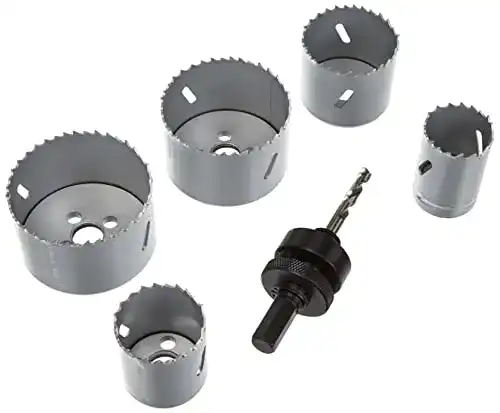 Lochsäge wolfcraft Bi-Metall-Set für Elektro- und Sanitärinstallationen
