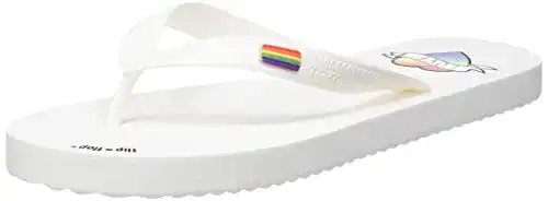 Flip-Flops Herren Unisex Originalspride in Weiß, Größe 36 EU