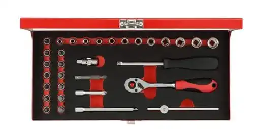 GEDORE red Steckschlüsselset 1/4 Zoll 32-teilig