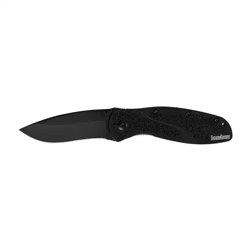 Kershaw Klappmesser 0 Blur Linerlock Black mit 8,9 cm Klinge
