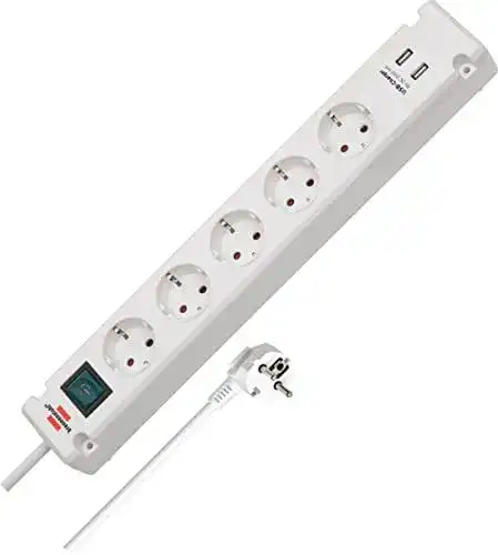 Steckdosenleiste mit USB von Brennenstuhl Bremounta