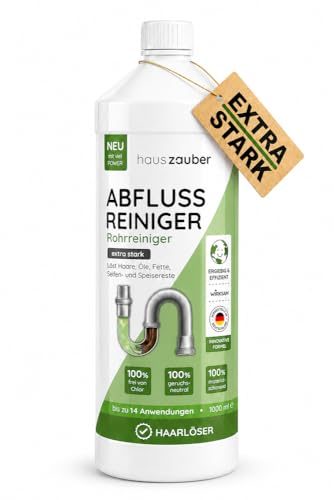 Rohrreiniger Gel hauszauber Abflussreiniger 1000 ml für organische Ablagerungen