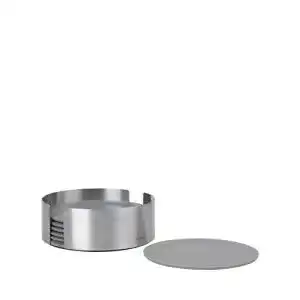 Blomus Lareto Untersetzer Set aus 6 Silikon in Grauton