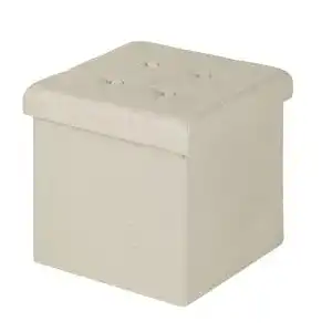 Sitzhocker mit Stauraum von WOLTU – Faltbarer Sitzwürfel und Sitzbank