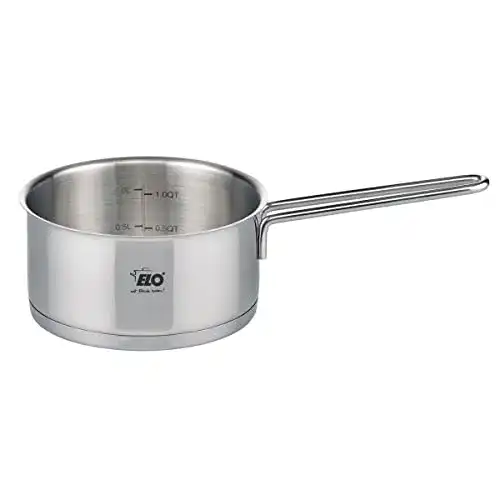 ELO 7243626 Stieltopf aus Edelstahl mit langem Griff, 16 cm
