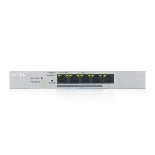 Zyxel 5-Port Gigabit Switch mit Smart Managed PoE+ und 60 Watt