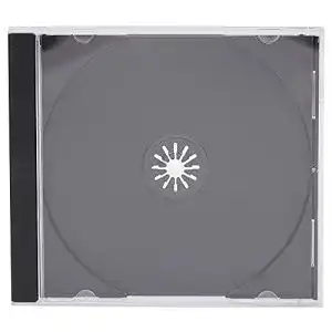 Transparente CD- und DVD-Hüllen mit schwarzer Hinterseite (10,4 mm)