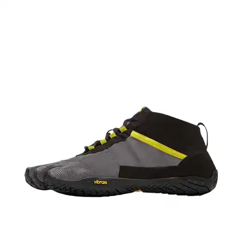 Vibram V-Trek Zehenschuhe für Damen in Schwarz/Grau/Zitronengelb, Größe 36 EU