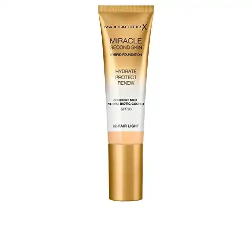 Max Factor Miracle Second Skin Foundation LSF 20 – Farbe 02 Fair Light