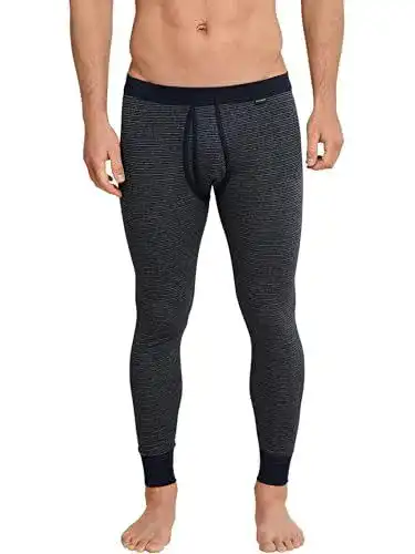 Lange Unterhose für Herren von Schiesser Retroshorts in Blau