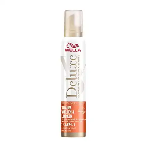 Wella Deluxe Schaumfestiger für Wellen und Locken, 200 ml