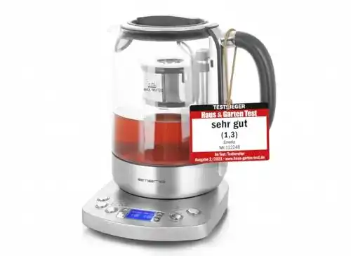 Emerio WK-122248 Teeautomat mit Glas Teekocher und Teesieb
