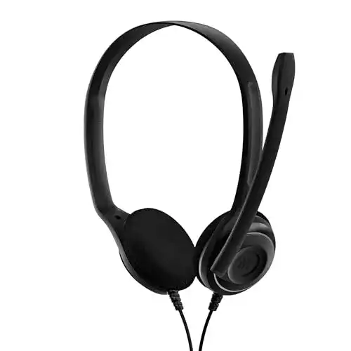 Epos PC 8 USB On-Ear Stereo Headset mit Mikrofon und Kabel