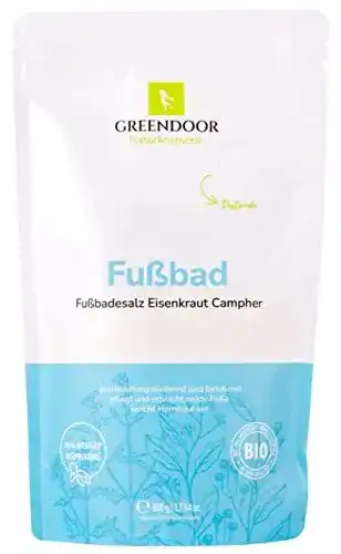 Fußbadesalz Greendoor mit Eisenkraut 500g, natürliche Inhaltsstoffe