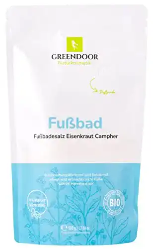 Fußbadesalz Greendoor mit Eisenkraut 500g, natürliche Inhaltsstoffe
