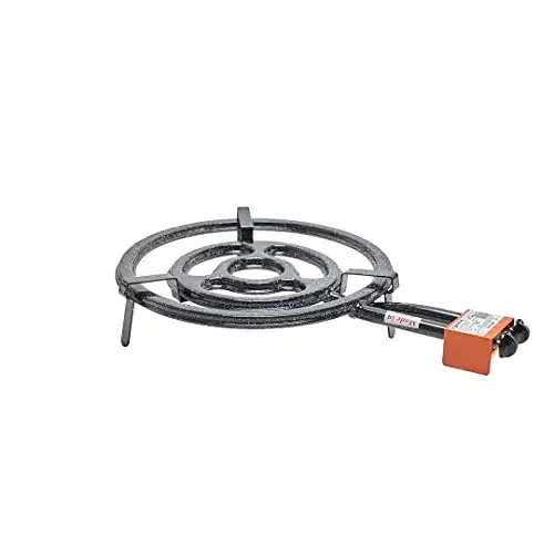 Paella Brenner Garcima Butan/Propan Gas Ring mit seitlichem Gas Auslass