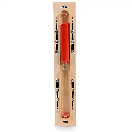 Sauna Sanduhr Eliga mit rotem Sand – 20 Minuten