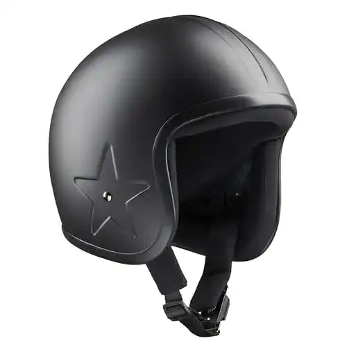 Bandit Jet SKY3 Offener Motorradhelm in Matt Schwarz