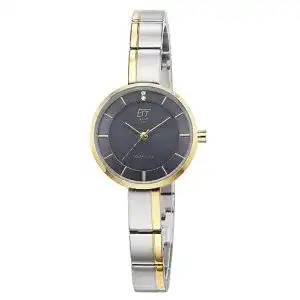 Funk-Solaruhr Damen Ett Eco Tech Time Solar Analog Edelstahl ELS-12151-52M