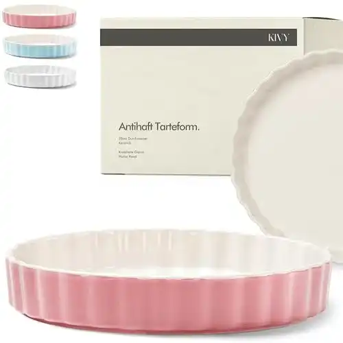 Obstkuchenform Kivy Tarteform Keramische Quicheform rund 28 cm