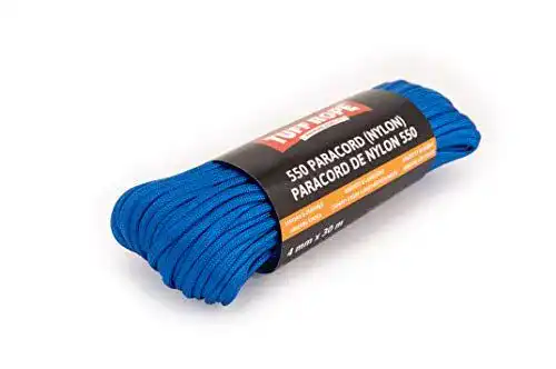 Reepschnur Tuff Rope Paracord 550 Nylon 4mm in Blau, 30 Meter