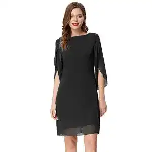 Abendkleid Grace Karin Damen Chiffon Sommer Kleid Langarm