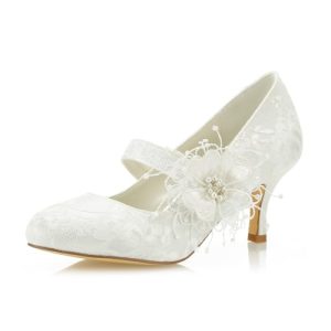Hochzeitsschuhe Jiajia 586449B Damen Brautschuhe mit geschlossener Spitze