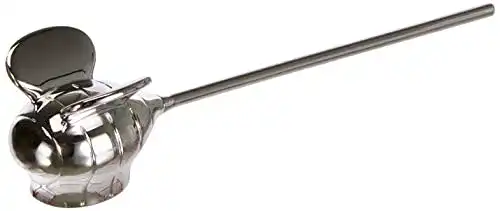 Kerzenlöscher Alessi aus Porzellan in Silber, Einheitsgröße
