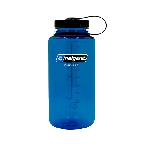 Trinkflasche Nalgene 078701 Sustain Weithals, 1 Liter, Blau