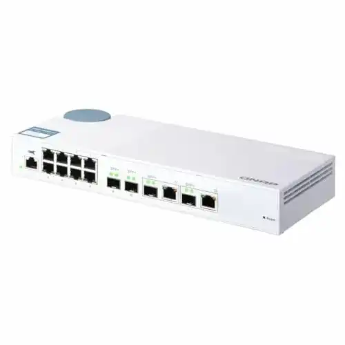Managed Switch Qnap QSW-M408-2C mit 8 Gigabit- und 10GbE-Ports