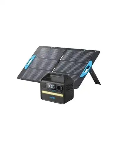 Anker 521 Tragbare Powerstation mit 100W Solarpanel und 256Wh Kapazität