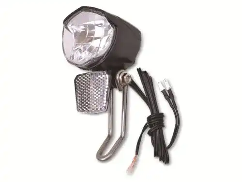 Fahrradlampe mit Nabendynamo LED-Scheinwerfer für Dynamo-Anschluss
