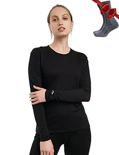 Merino-Shirt für Damen von Merino.tech in Langarm-Variante