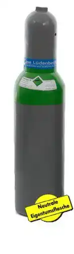 Argon Gasflasche 5 Liter für Schutzgas und Schweißarbeiten