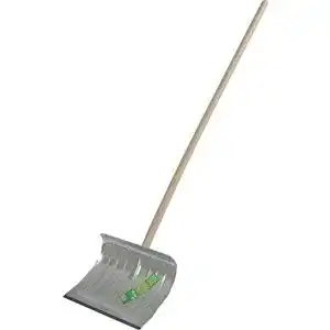 Alu-Schneeschieber Freund 97053 mit Federstahlkante und ovalem Stiel