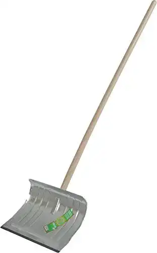 Alu-Schneeschieber Freund 97053 mit Federstahlkante und ovalem Stiel