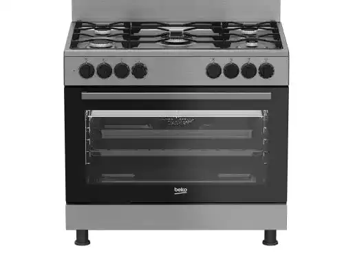 Gasherd mit Gasbackofen Beko GM15121DXNS 90 cm